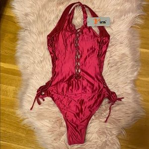 Fashion Nova lace up swimsuit, XS S M